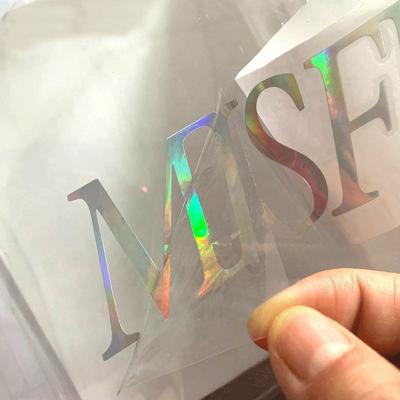 China Logo Brand Name Printing Waterproof Cheap Custom UV Removable Vinyl Sticker Transfer Die Cut Holographic Logo Sticker For Metal Jar for sale