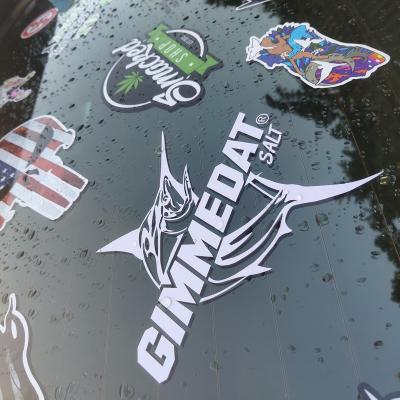 China Custom Die Cut Waterproof Printed Waterproof Logo Decal Adhesive Vinyl Pvc Sticker for sale