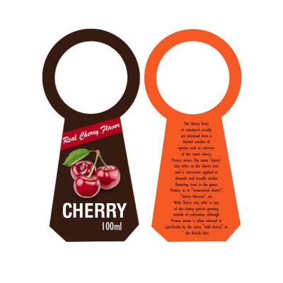 China New Scratch Design Water Bottle Neck Wine Bottle Neck Hanger Promotion Tag - for sale