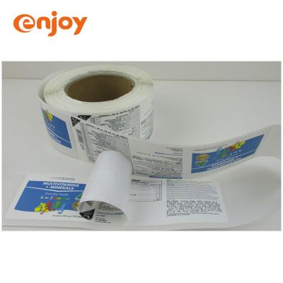 China Promotion Custom Booklet Multi Layers Label Sticker For Medicine Cosmetics for sale