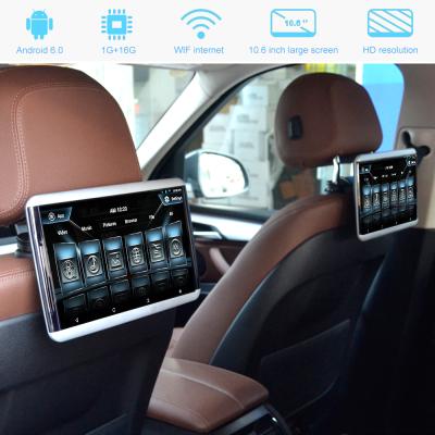 China Built-in Speaker 10.6 Inch Android Car Headrest Monitor 1920*1200 HD 1080P IPS Video Touch Screen WIFI USB/SD/HD/BT/FM for sale