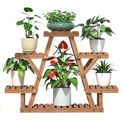 China 2021new K&B Modern Cheap Wholesale Popular Solid Wood Design Flower Plant Stand for sale