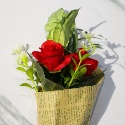 China K&B Durable Hot Selling Plastic Fake Rose Artificial Flowers From China Artificial Flower Plant For Indoor Home Decoration for sale