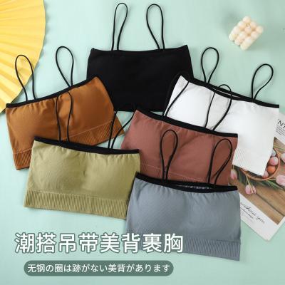 China Breathable Render Unlined Top Garment Back Spaghetti Strap Chest Wind Underwear Removable Protection China One Line for sale