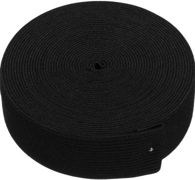 China 1 Inch Black White Elastic Bungee Spool for sale