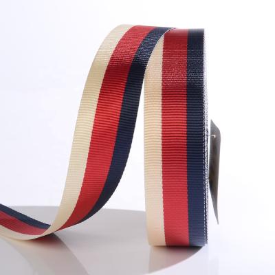 China Durable Lined 33mm Polyester Webbing For Handbag Strap Tote Bag for sale