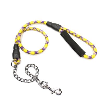 China Customized Sustainable Logo Nylon Rope Dog Climbing Leash for sale