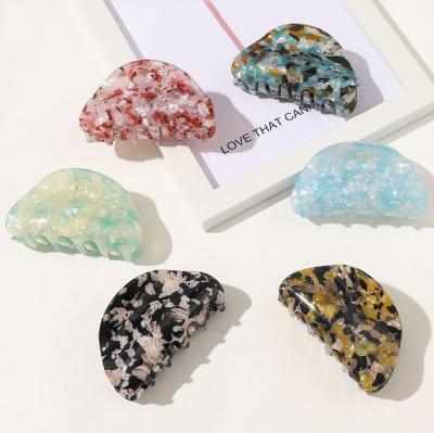 China Multiple Colors Style Acrylic Acetate Korean Hair Claw Hair Clip Claw Hair Accessories For Women for sale