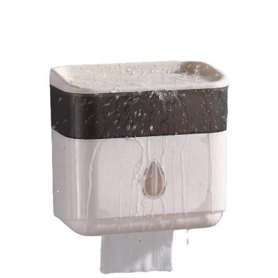 China Waterproof Wall Mounted Toilet Paper Toilet Tissue Box Roll Box Popular Paper Plastic Paper Drawer Storage Box for sale