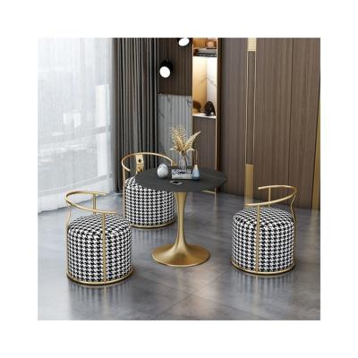 China Nordic modern light post-modern luxury simple personality creative fashion dining coffee tables and chairs for sale