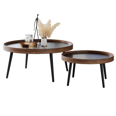 China Modern Nordic Modern Luxury Living Room Furniture MDF Oval Wooden Center Room Table for sale