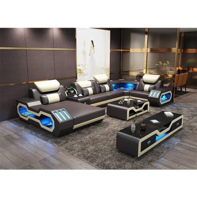 China First Layer Sofa Bed Whip Smart Corner Sofa Living Room Sofa With Light Sound Sofa for sale