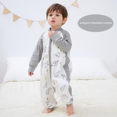 China Folded Bamboo Muslin Baby Sleeping Bag Cotton Baby Sleep Bags for sale