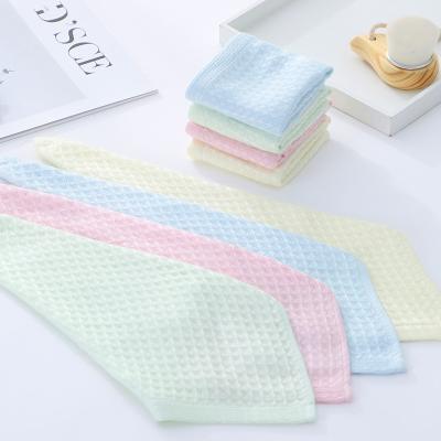 China 100% Pure Microfiber Waffle Hand Towels Child Safe 100% Pure Bamboo Face Towel 26*26cm Customized for sale