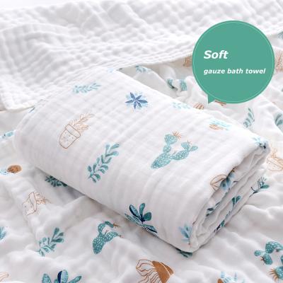 China High Quality Muslin Folded Newborn Baby Wrap Wrap Blanket for sale