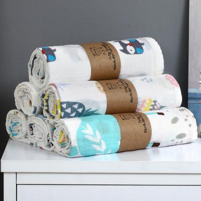 China Hot Selling Double Folded Gauze Muslin Cotton Baby Wrap Easy Wrap Girl Boy Adjustable for sale