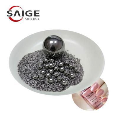 China AISI316 5.953mm 6mm Steel Ball , Stainless Steel Mixing Balls For Nail Polish for sale