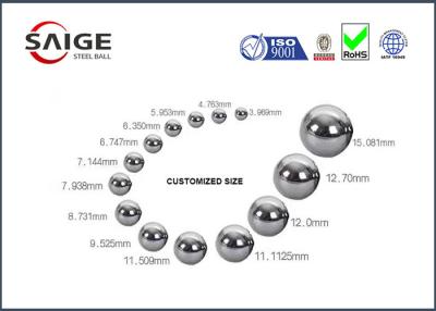 Chine Catégorie miniature 10 du diamètre de billes d'acier de Chrome de haute précision 1.588mm pour des incidences à vendre