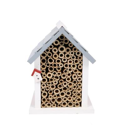 China New Design Breathable Density Board Insect Hotel Colorful Mason Bee House Mini Bee Room For Easy Hanging for sale