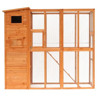 China Breathable BSCI Certificated High Quality Cat House Wooden Indoor Cat House Outdoor Large Cat Cage for sale