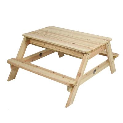 China Educational Hot Sale Classic Toys Kids Beech Outdoor Table For Children Play Kids Table With Tool Storage for sale