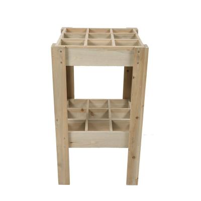 China Eco-Freindly Hot Sale Household Tool Slot Garage and Shed Organizer Wooden Potting Bench Garden Station Table for sale