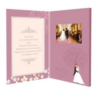 China Touch Screen TFT LCD Video Brochure for Personalized Wedding / Event / Conference for sale