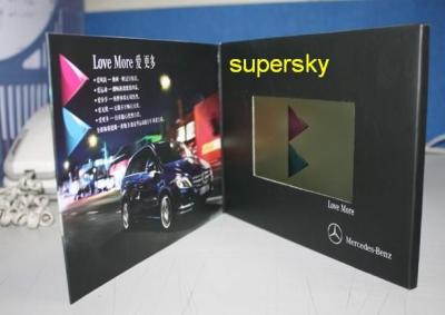 China Artificial Style LCD Video Brochure Card 2.4 Inch For Company Advertising for sale