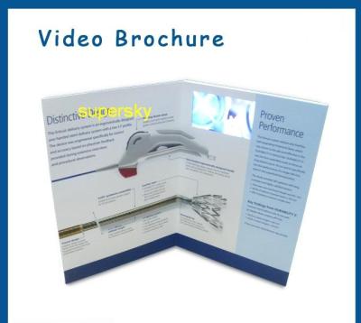 China Artificial Style Digital Video Business Card / Promo Video Brochure 2.4 Inch for sale