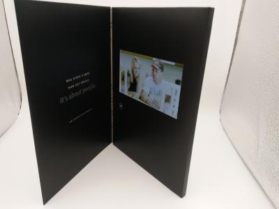 China A5 Size Landscape Bespoke Video Brochures 4.3 / 5 Inch Screen Custom for sale