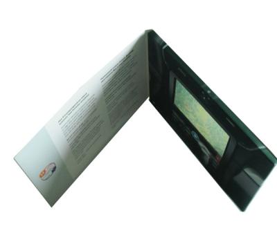 China Internal Li - Ion Battery LCD Video Business Cards , Video In Print Brochure for sale