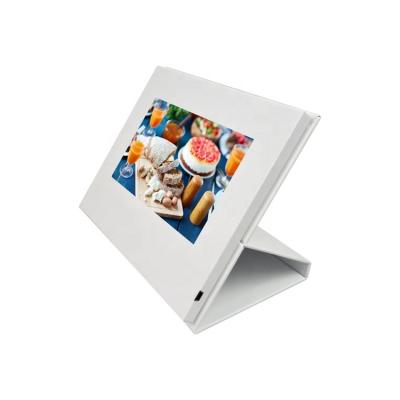 China Harde lcd van het dekkingshd7inch scherm videogroetkaart, videogiftkaart, brochure met het videoscherm, laarsembleem Te koop