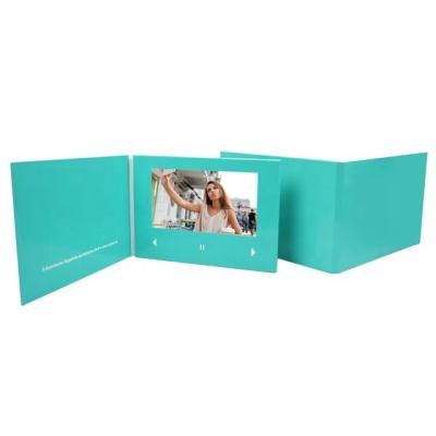 China Landscape Shape Wedding Invitation Video Card 1024x600 Pixel USB Charging for sale