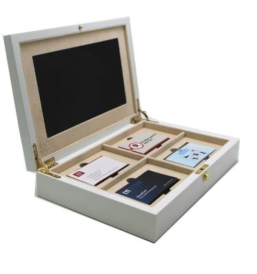 China OEM Video Brochure Box With LCD Screen Video Presentation Box For Gift for sale