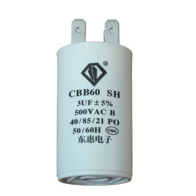 China Universal high performance 450v cbb60 shipping and handling 250v 450vac 106k metallized film capacitor for sale