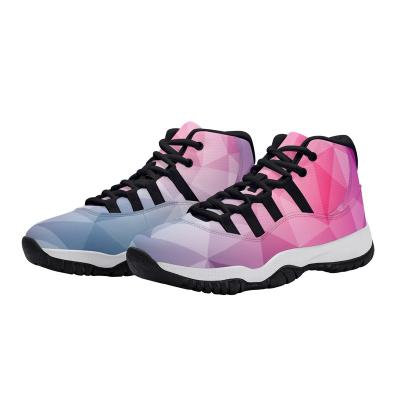 China Cushioning Cheap Outdoor Kids Athletic Shoes Sneakers Boys Sport Shoes High Quality Street Basketball Shoes for sale