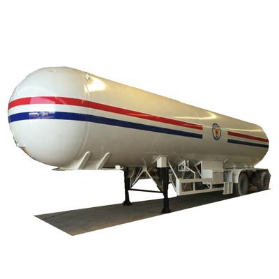 China 2 Axles 42000 Liters LPG Tank Truck 45cbm 52000L Semi-Trailer Safety Valve Level Gauge for sale