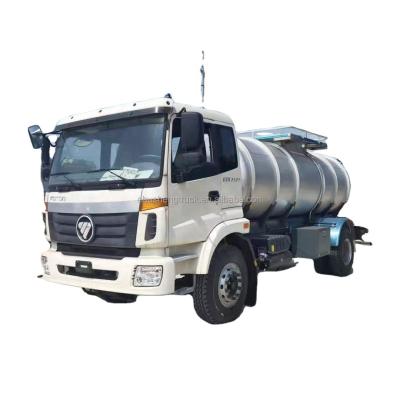 中国 FOTON Drinking Water Tank Truck 10000 Liter Manual Stainless Steel 販売のため