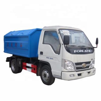 China Foton 4*2 mini compactor Garbage Truck small Hydraulic Lifter Garbage Truck for sale for sale