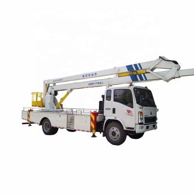 China Sinotruk HOWO 4x2 16m Aerial Platform Truck With 200kgs Basket Diesel for sale