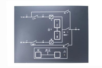 China 3M Adhesive Tactile PET LED Membrane Switch With Clear Window for sale