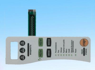 China Customized UV Resistant Membrane Switch And Panel Without LED for sale