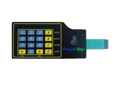 China Polyester / Polycarbonate Embossed Flat Membrane Switch With Screen Printing for sale