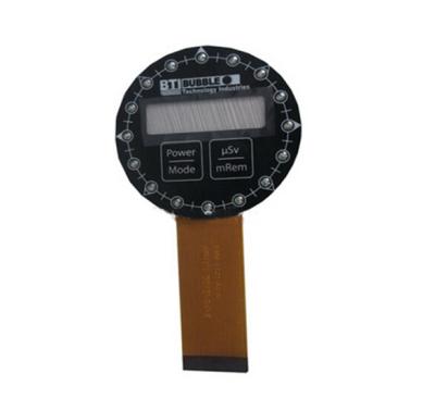 China Round Black PET / PMMA LED Membrane Switches ISO9001 / ISO14001 for sale