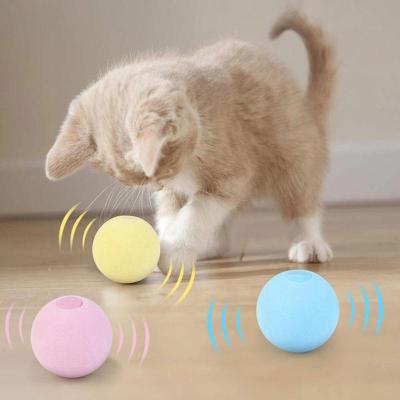 China Viable Hey Ball Pet Self Call Cat Toy Insect Healthy Insect Teasing Cat Stick Catnip Gravity Calling Cat Wool Toys for sale