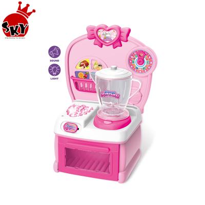 China Eco-friendly Material Pretend Play Kitchen Set Toys For Kids Toy Set Kitchen For Sale Funny Kids Toys Kitchen Set With Lights And Sound for sale