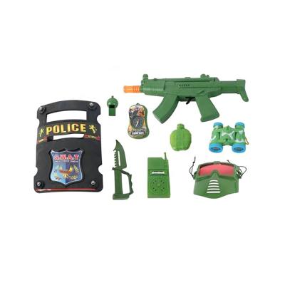 China Plastic Toy Gun Set Policeman Pretend Toy Gun Toys For Kids Best Gift For Boys Toy Gun for sale