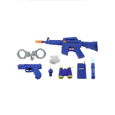 China Gun Toy Set For Kids Toy Gun Policeman Pretend Toys For Boys Guns For Kids Role Play Plastic Gun Toys for sale