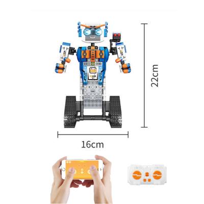 China Electric building toy 447pcs building blocks rc robot block rod remote control app building blocks for sale