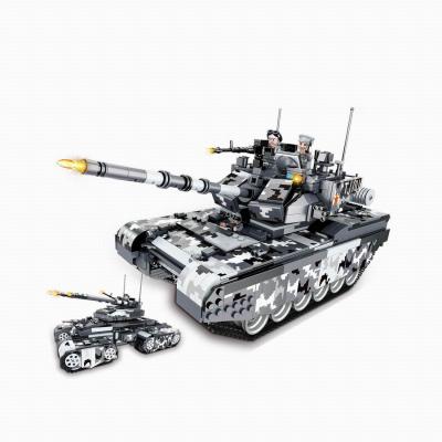 China Educational DIY Plastic Tank Building Blocks Toy 1640pcs Military Building Block Toys For Children for sale